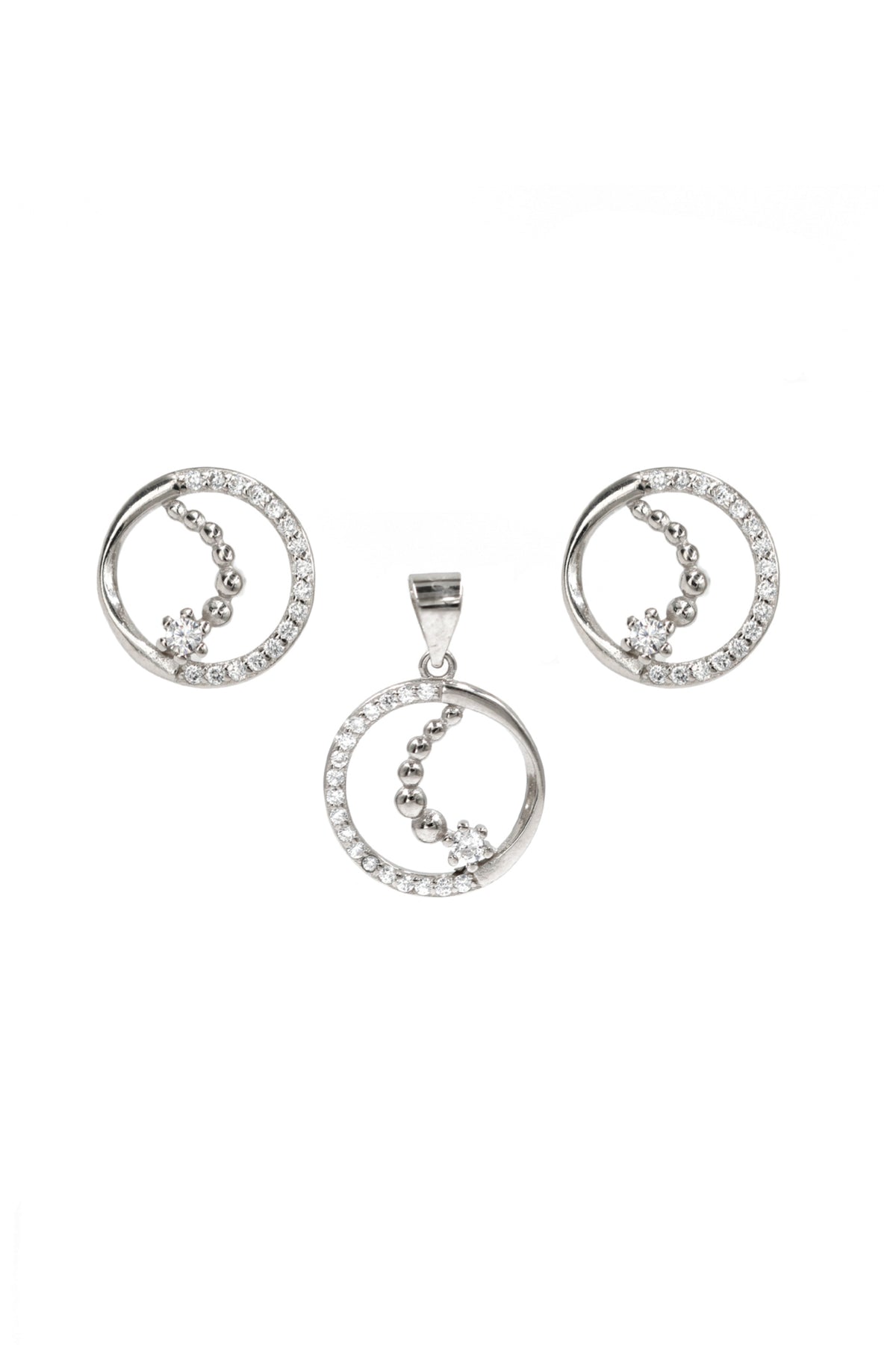 Moonlit Majesty Earrings Pendant Set