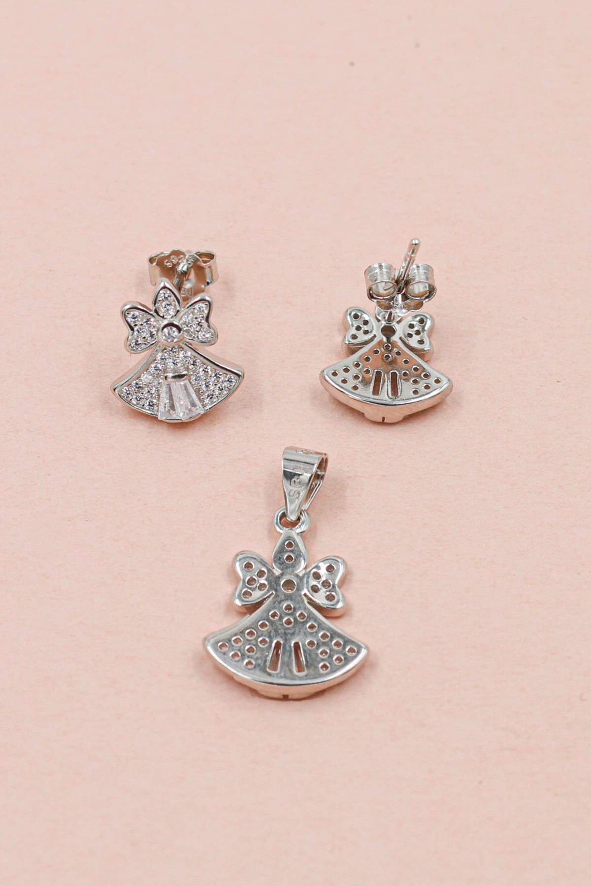 Silver Cz Pendant Delight Set