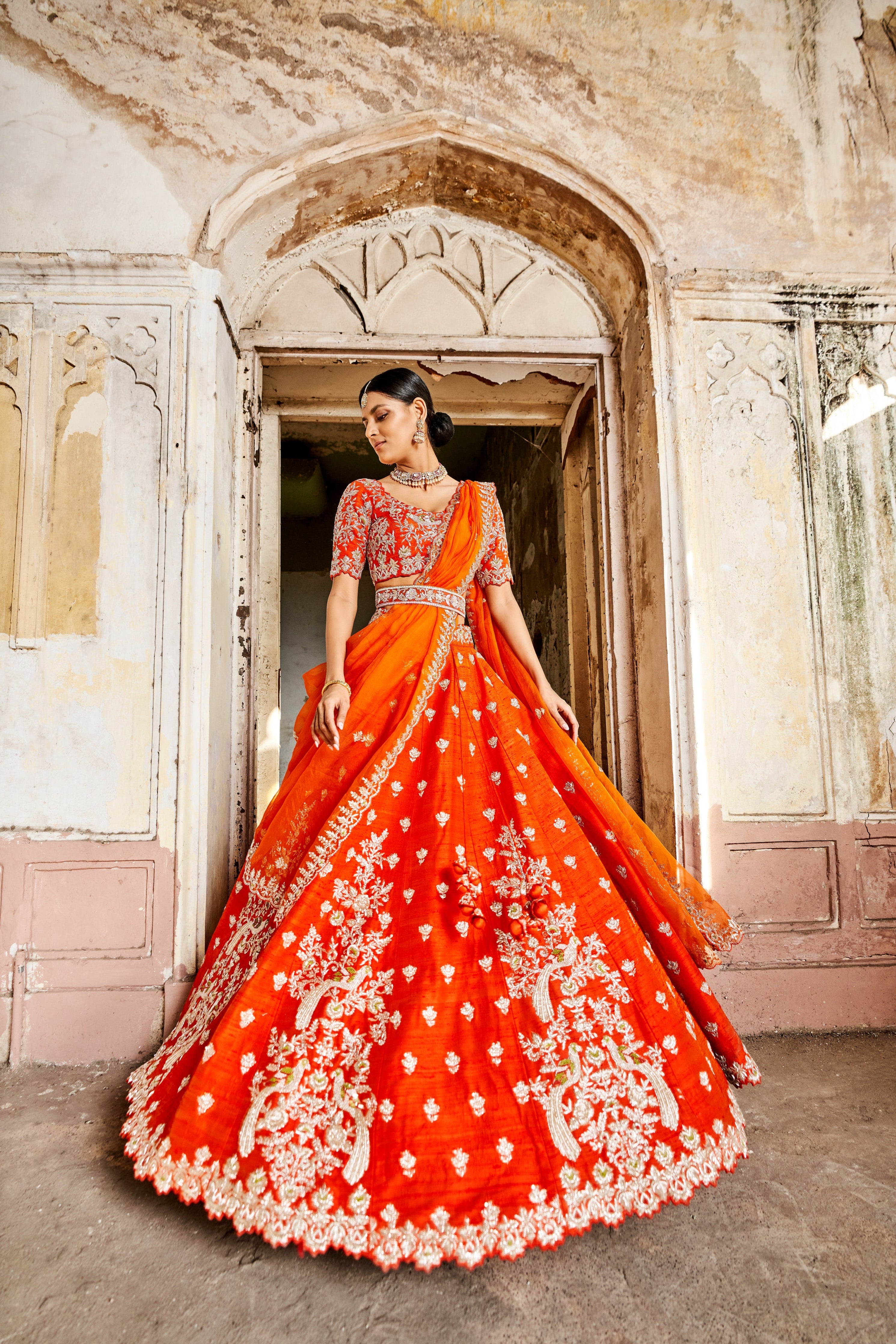 Reddish Brown Bridal Lehenga Choli | Designer Lehenga Choli – vastrachowk