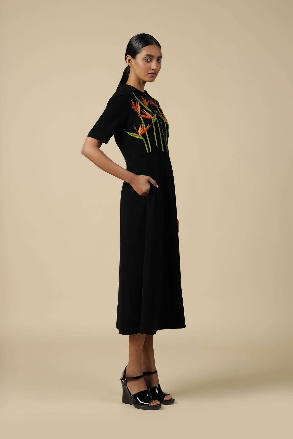 Bird of Paradise Midi Dress