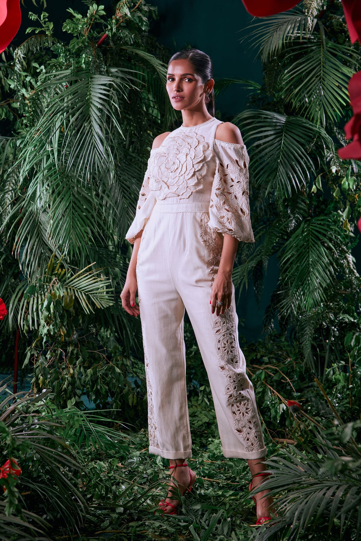 Ivory Petal Jumpsuit