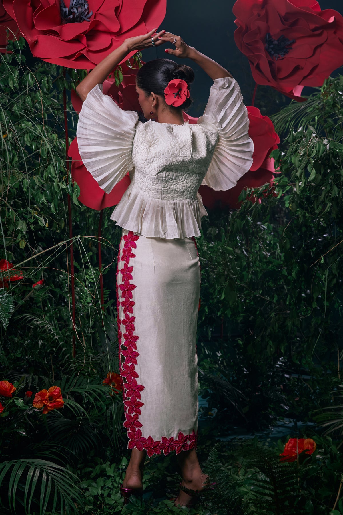 Ivory Plumeria Skirt