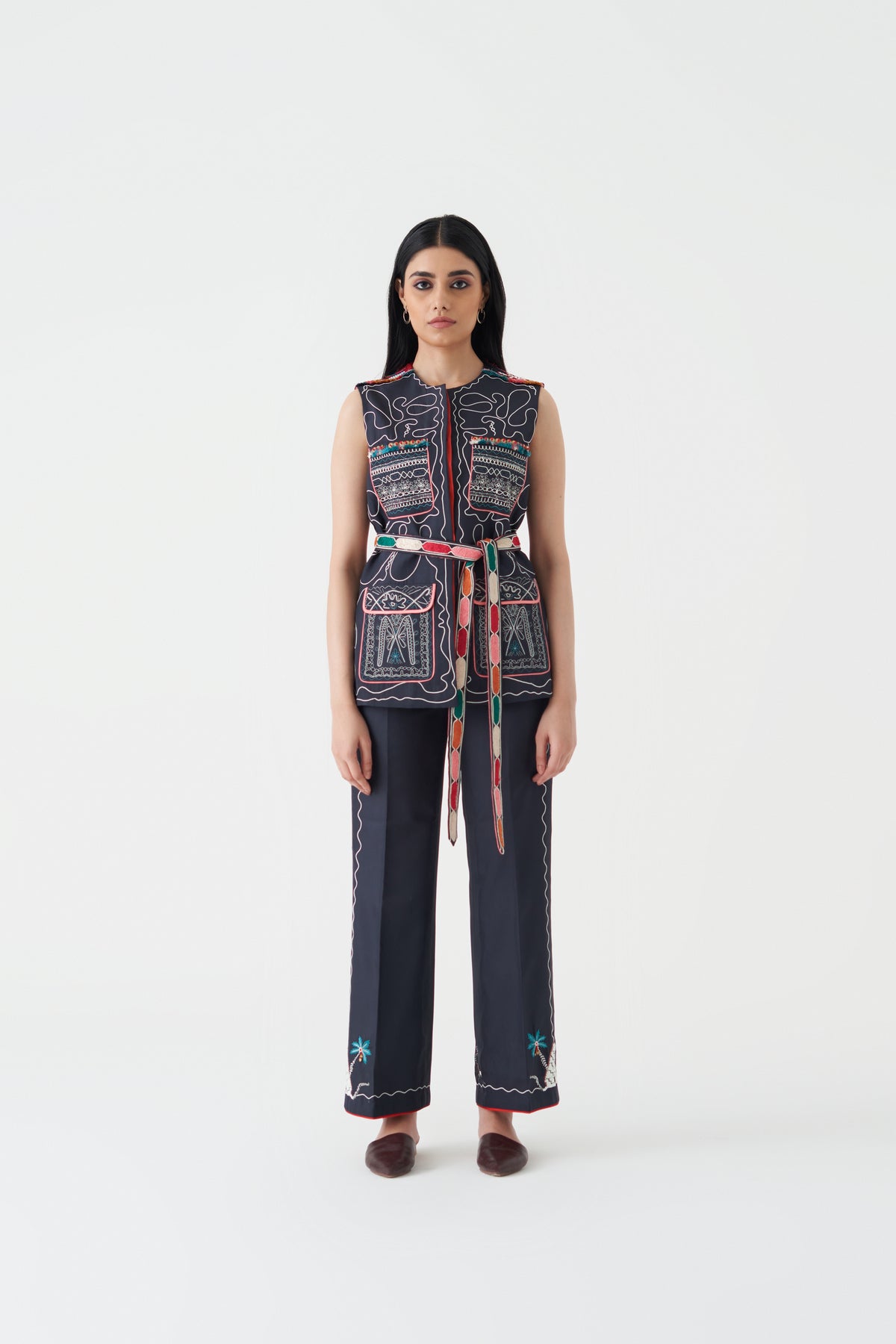 Embroidered Coba Pantsuit