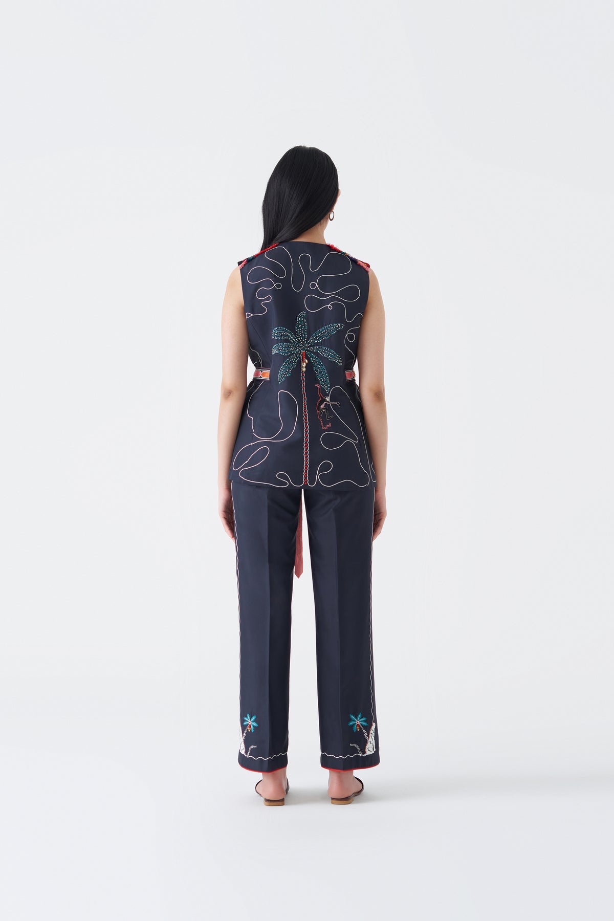 Embroidered Coba Pantsuit