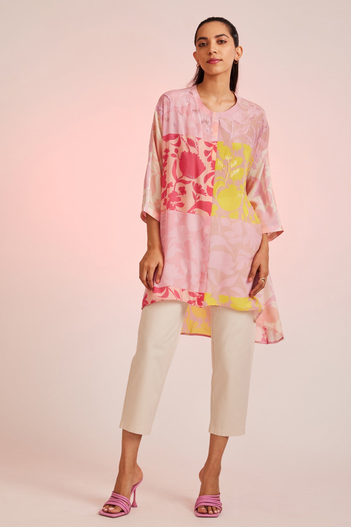 Silueta Hand Embellished Relaxed Tunic