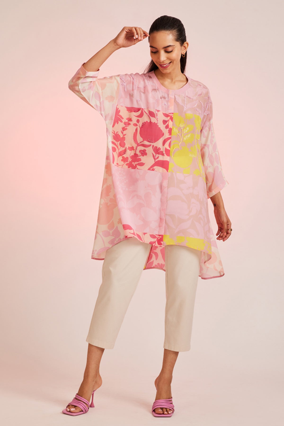 Silueta Hand Embellished Relaxed Tunic