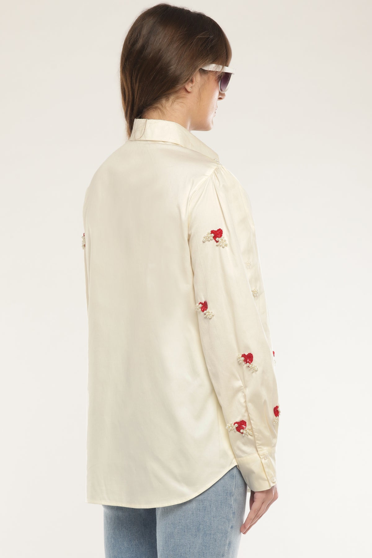 Ivory Embroidered shirt