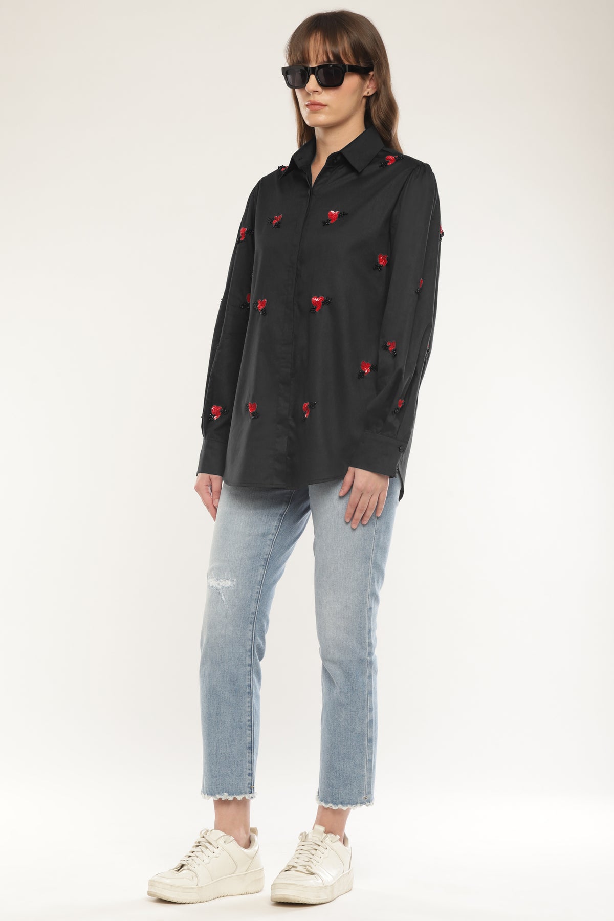 Black Embroidered shirt