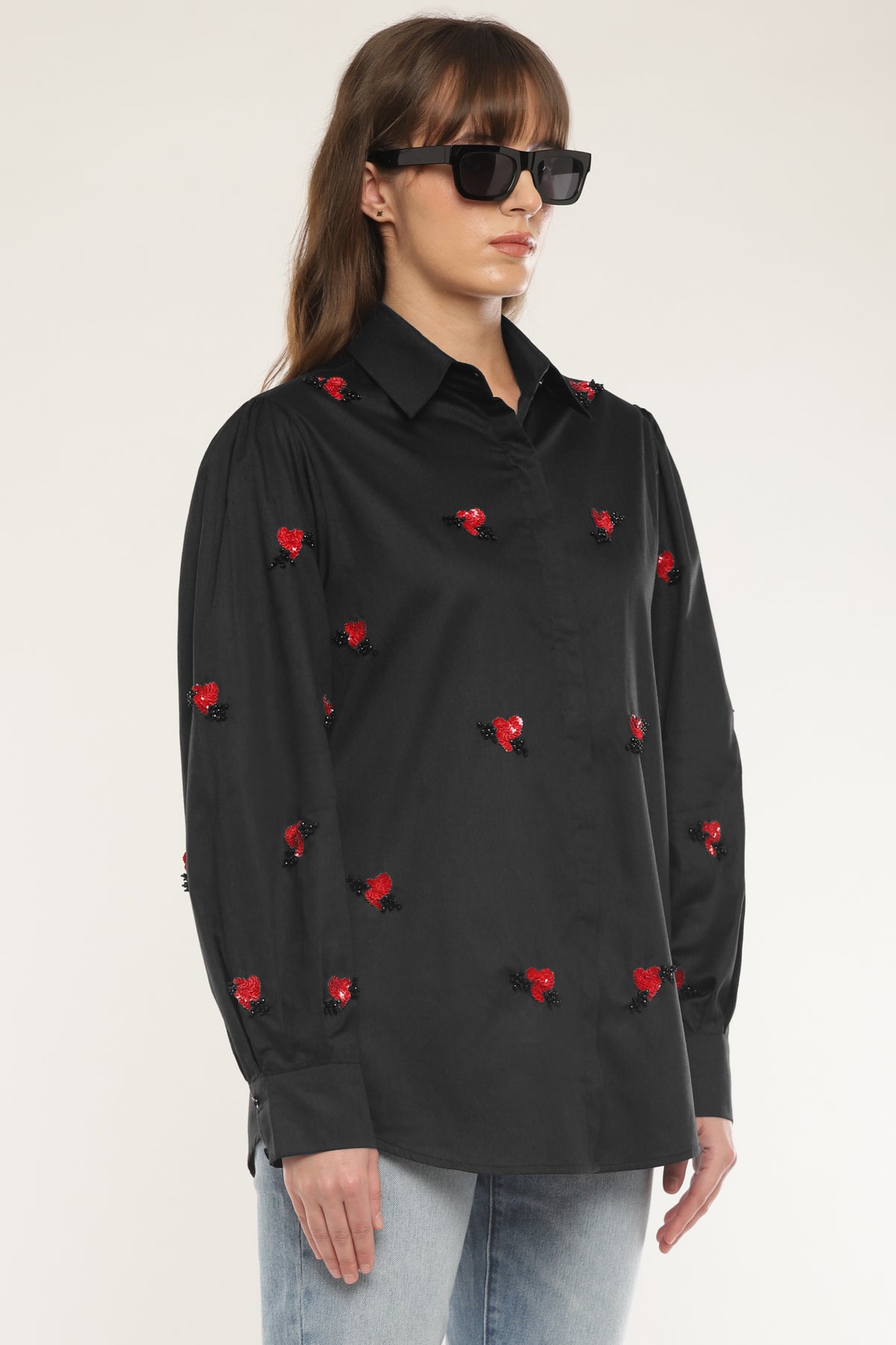 Black Embroidered shirt