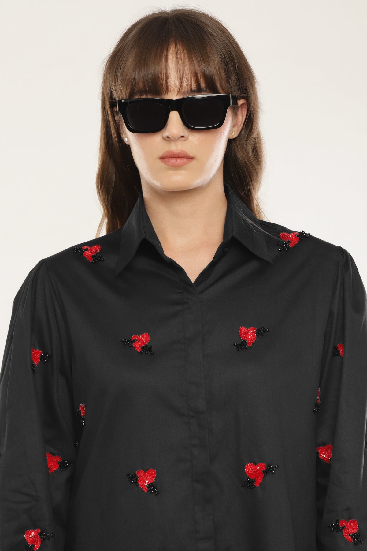 Black Embroidered shirt