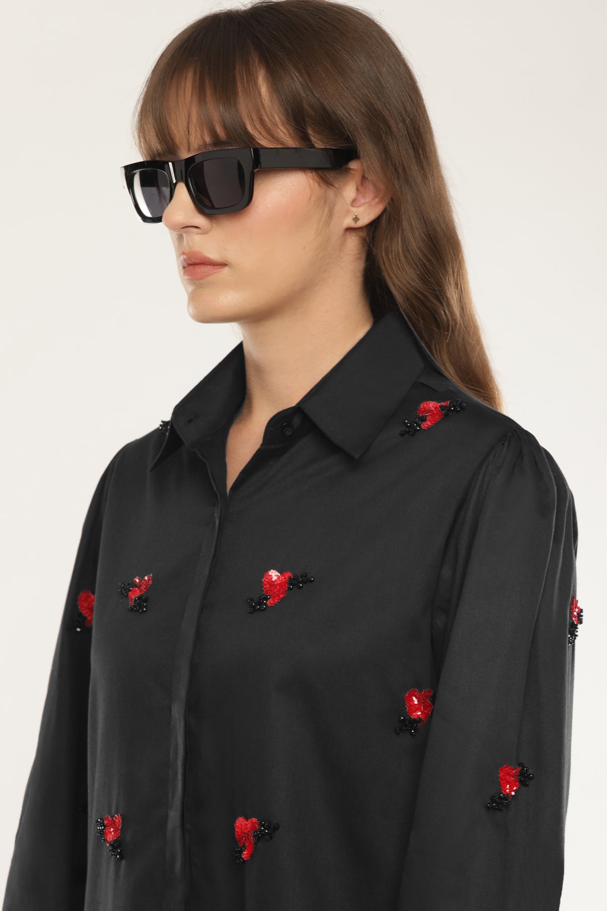 Black Embroidered shirt