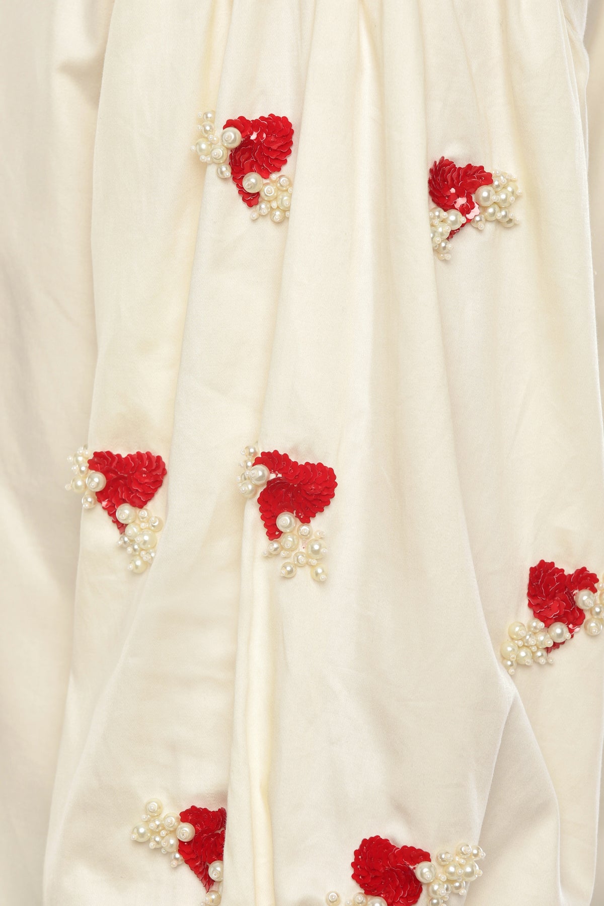 Ivory Sleeve embroidered shirt