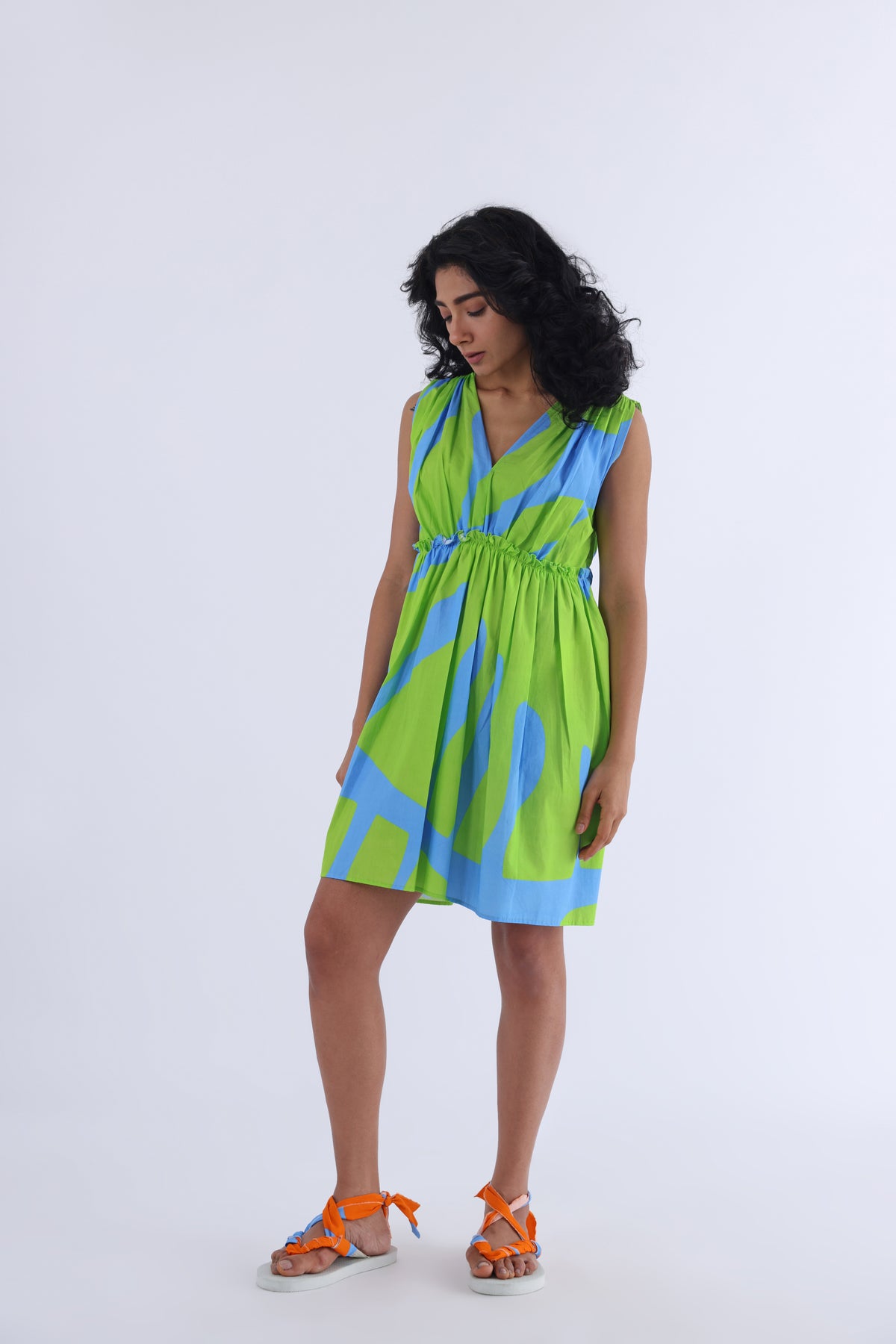 Monstera Bustier Dress Short