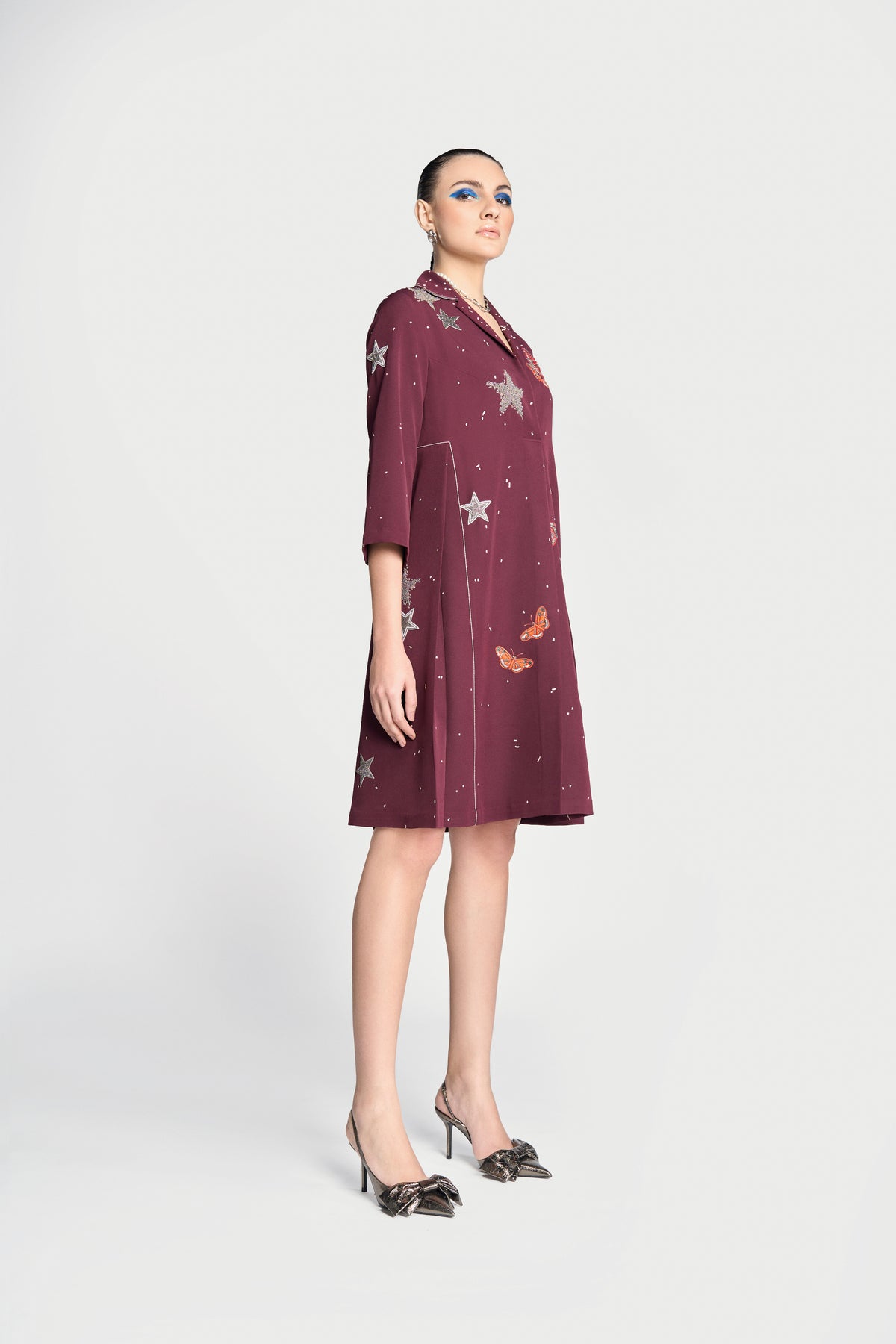 Butterfly And Stars Panelled Waist Dress