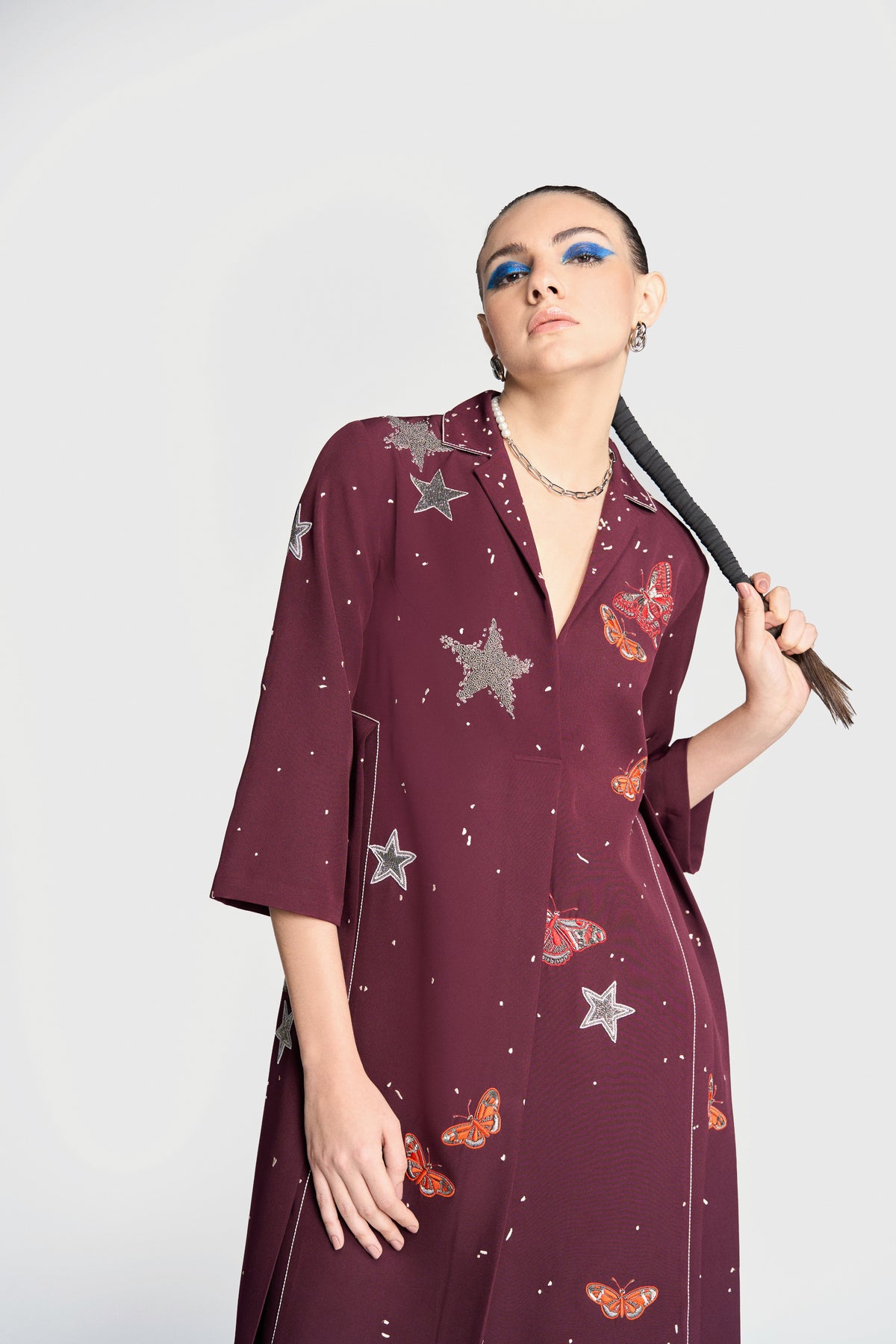 Butterfly And Stars Panelled Waist Dress