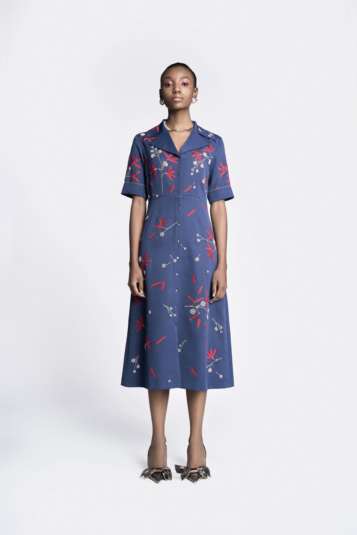 Broken Branches  Front Open Dress