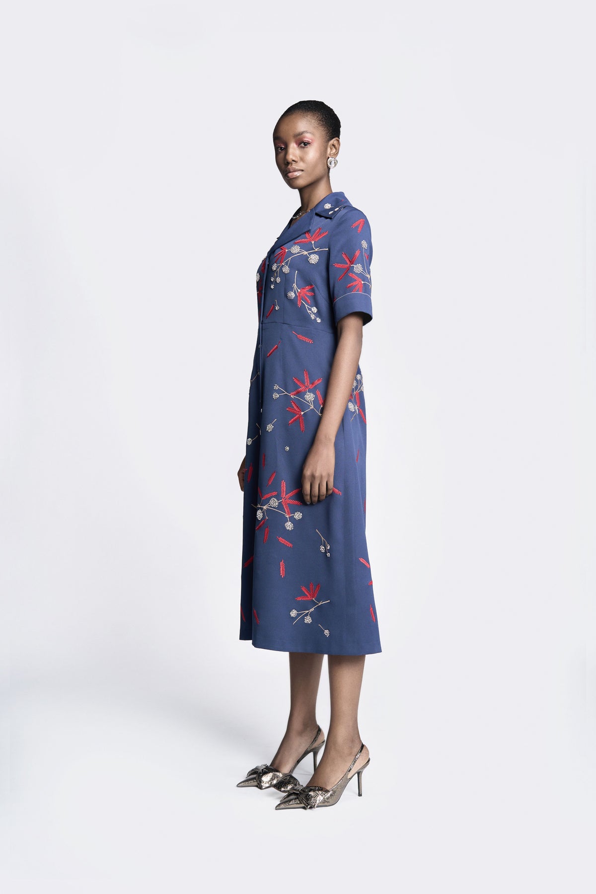 Broken Branches  Front Open Dress