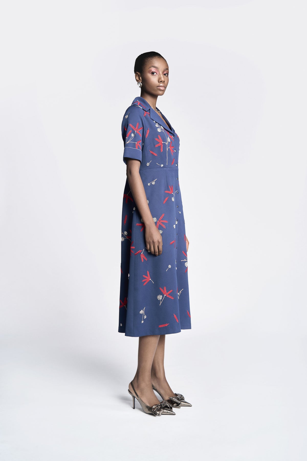 Broken Branches  Front Open Dress