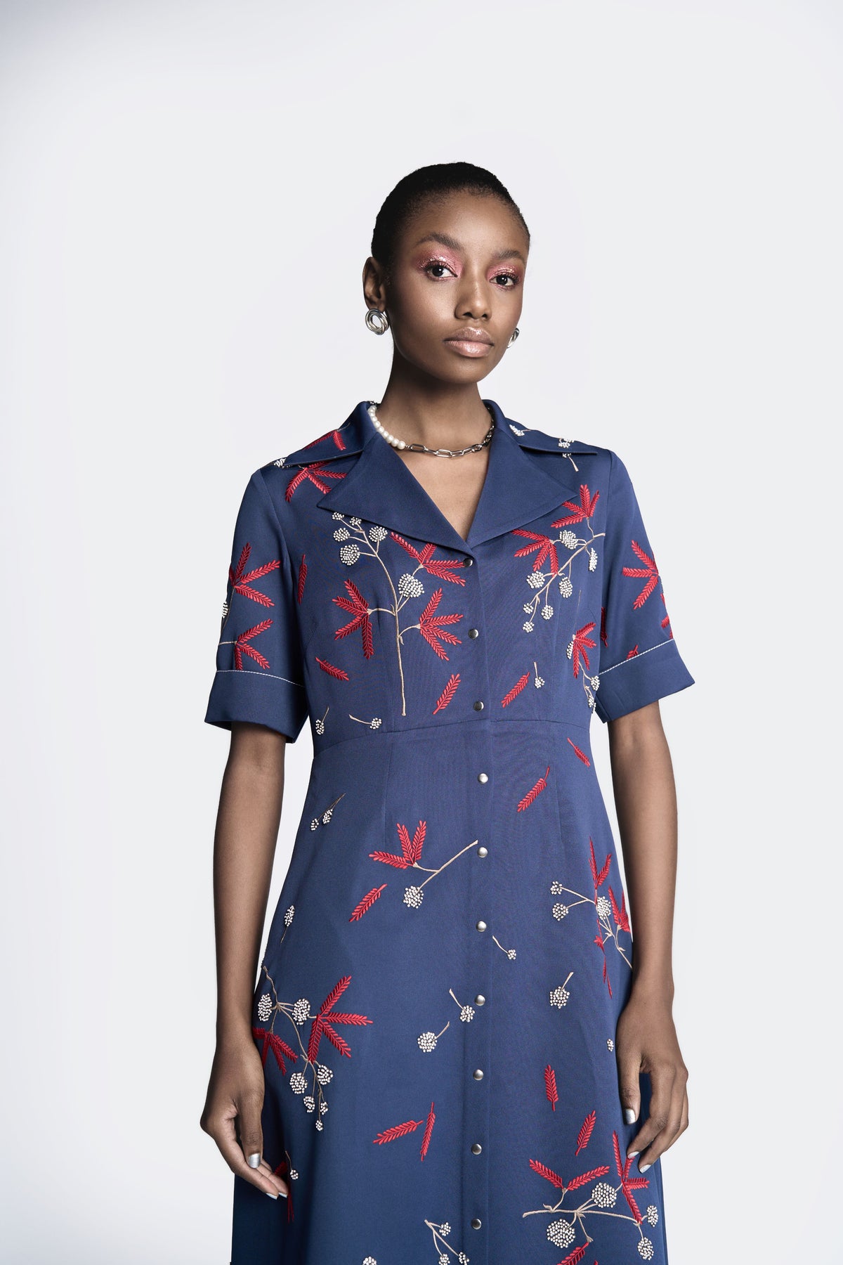 Broken Branches  Front Open Dress