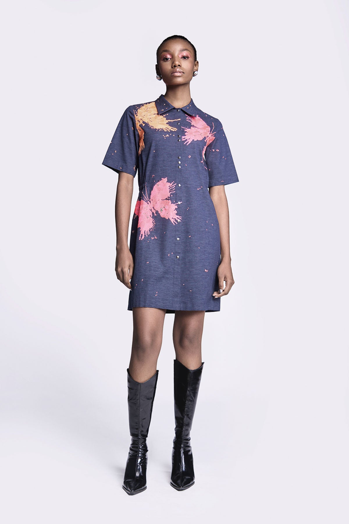 Butterfly Splashes Shift Dress