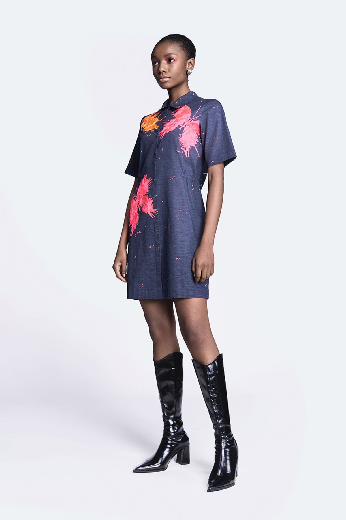 Butterfly Splashes Shift Dress