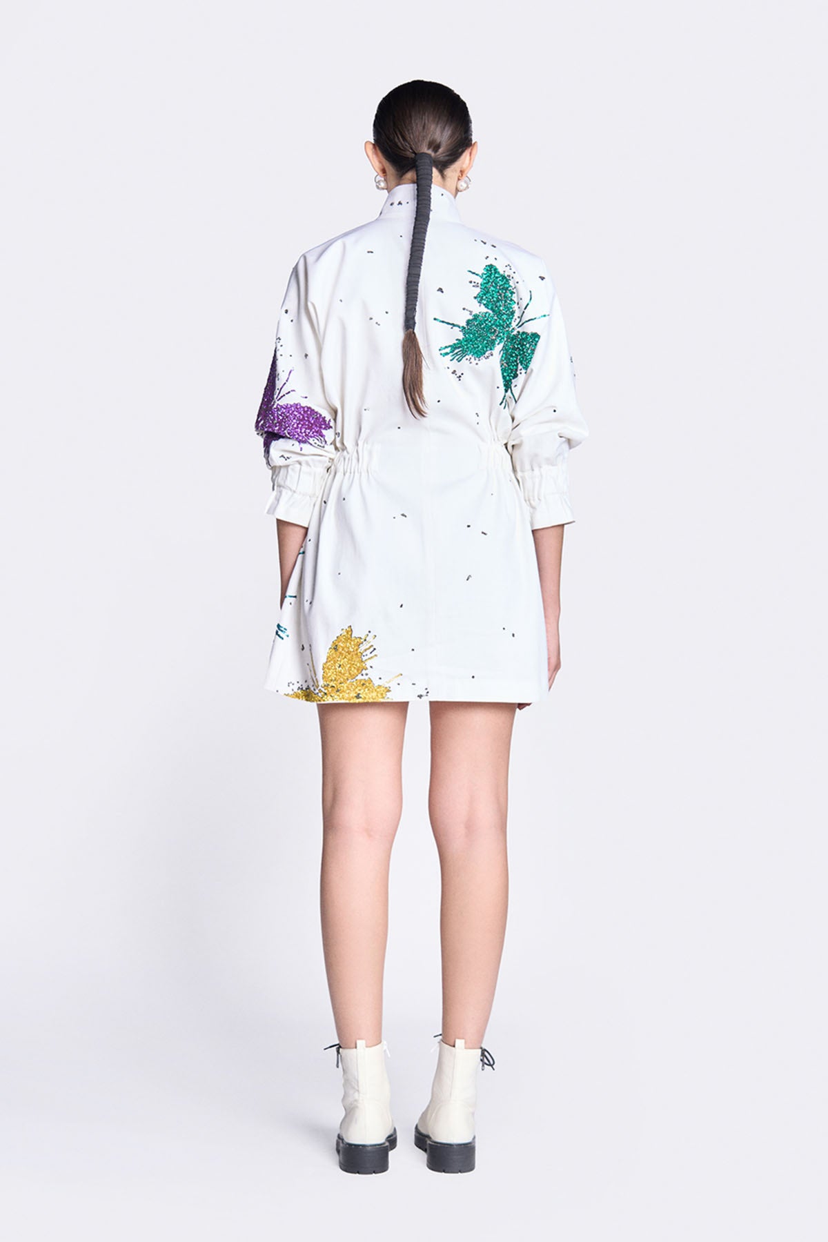 Butterfly Splashes Jacket Dress