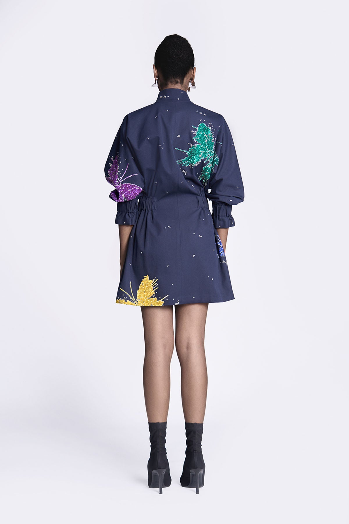 Butterfly Splashes Jacket Dress