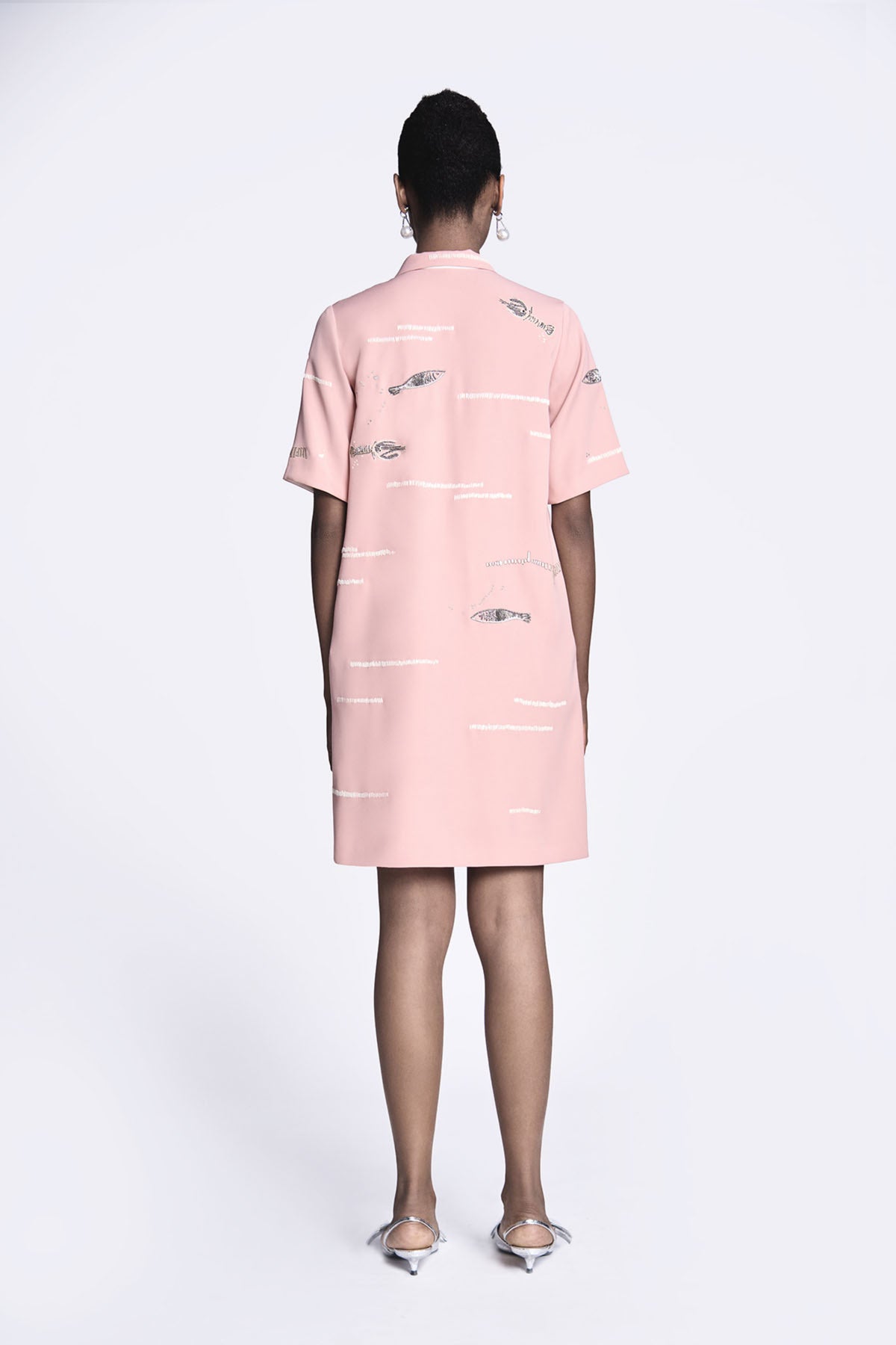 Fish And Prawn Shift Dress