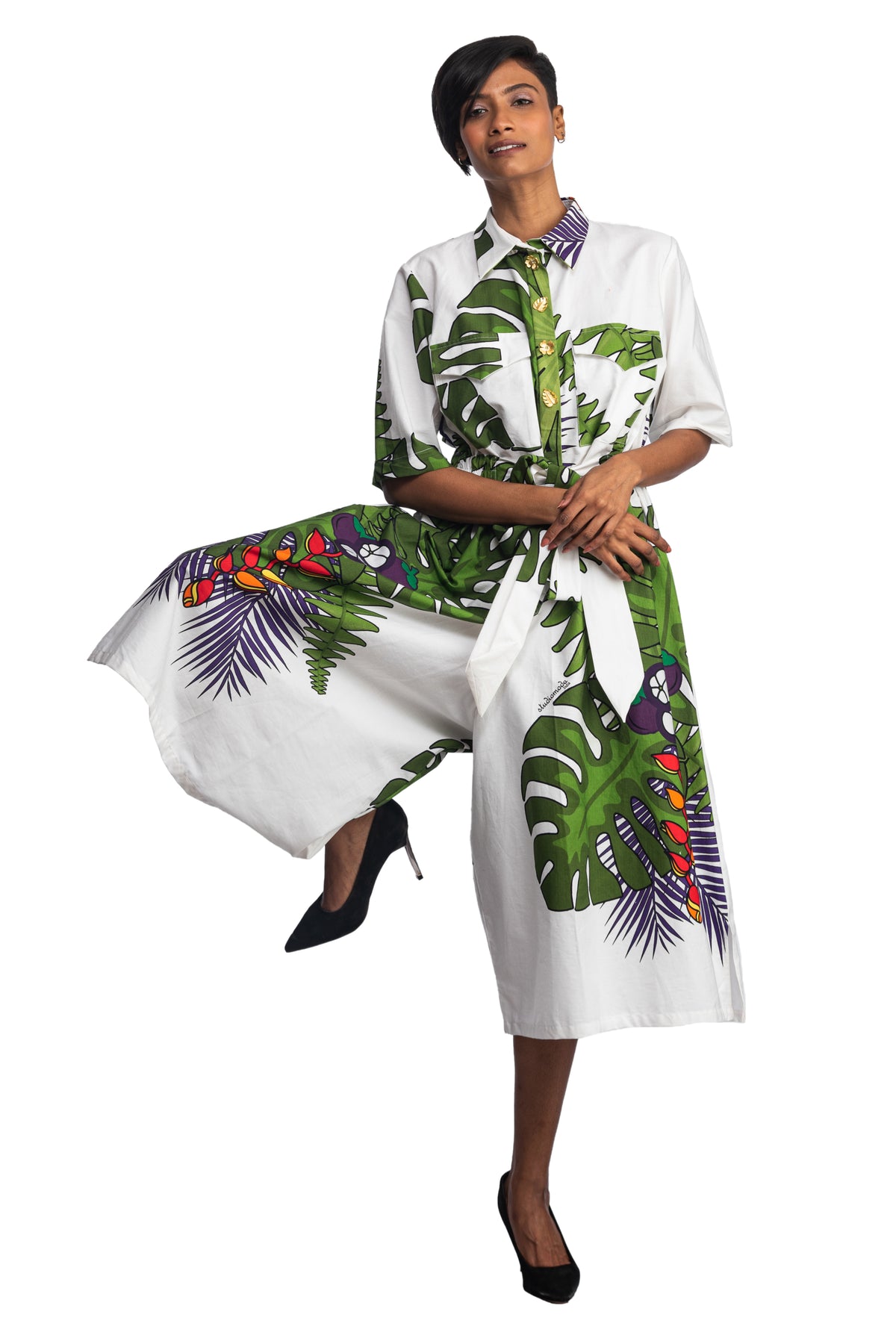 Equatorial Tie Jumpsuit