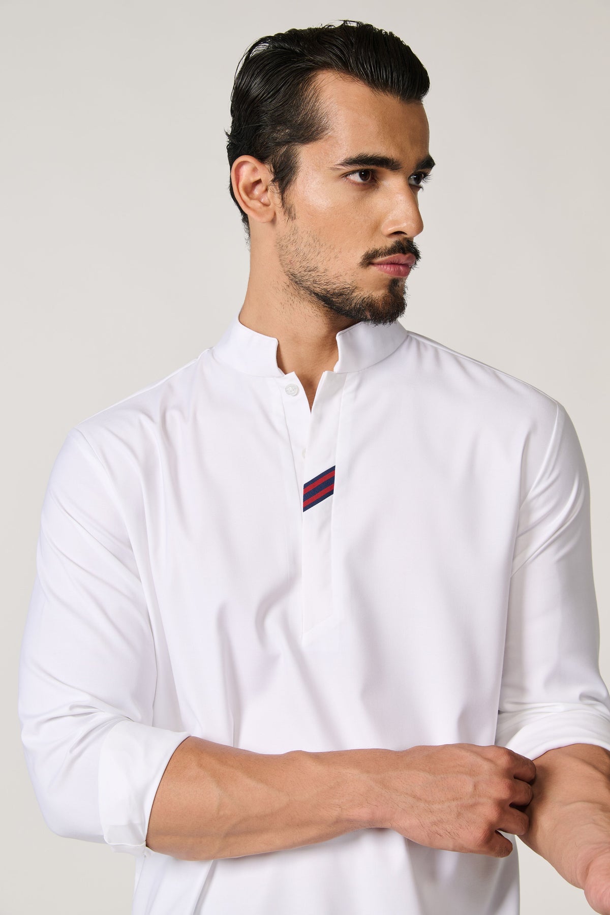 Tape-detail Classic Kurta