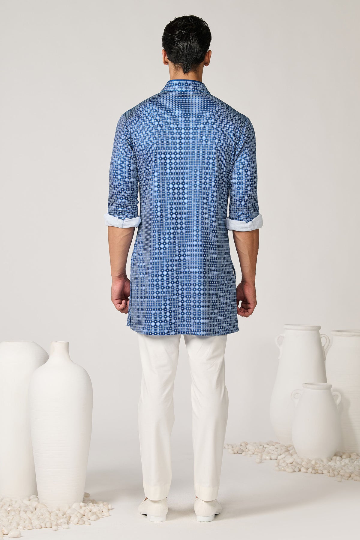 Printed Crepe Jersey Kurta