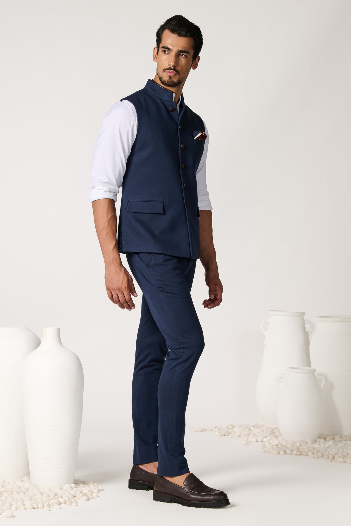 Navy Waistcoat