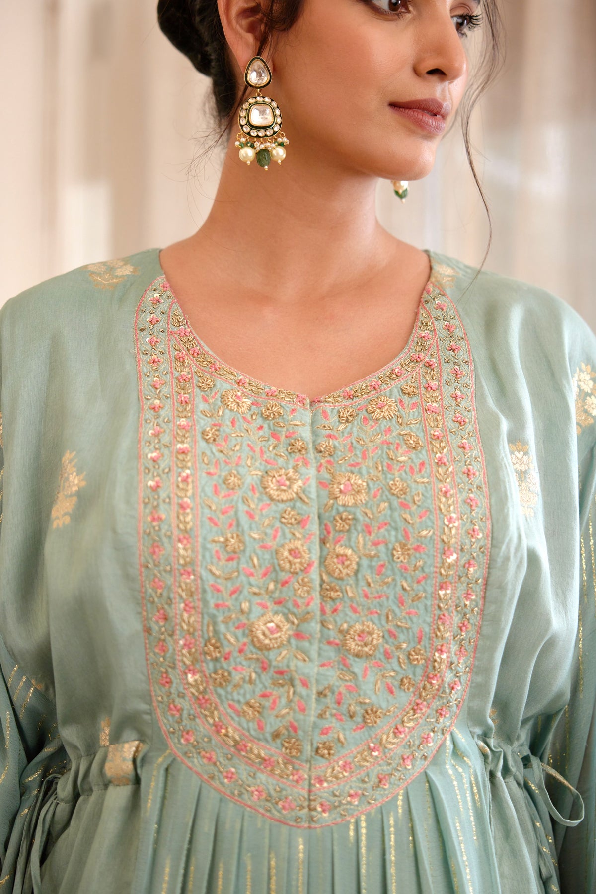 Smoke Blue Kaftan