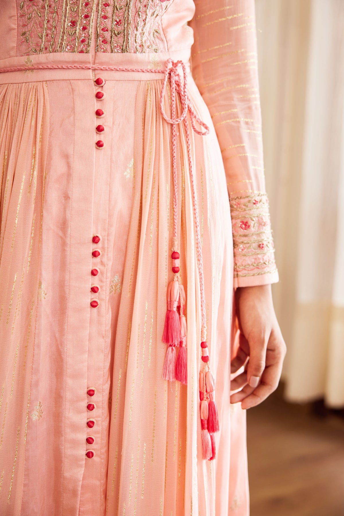 Light Pink Anarkali Set