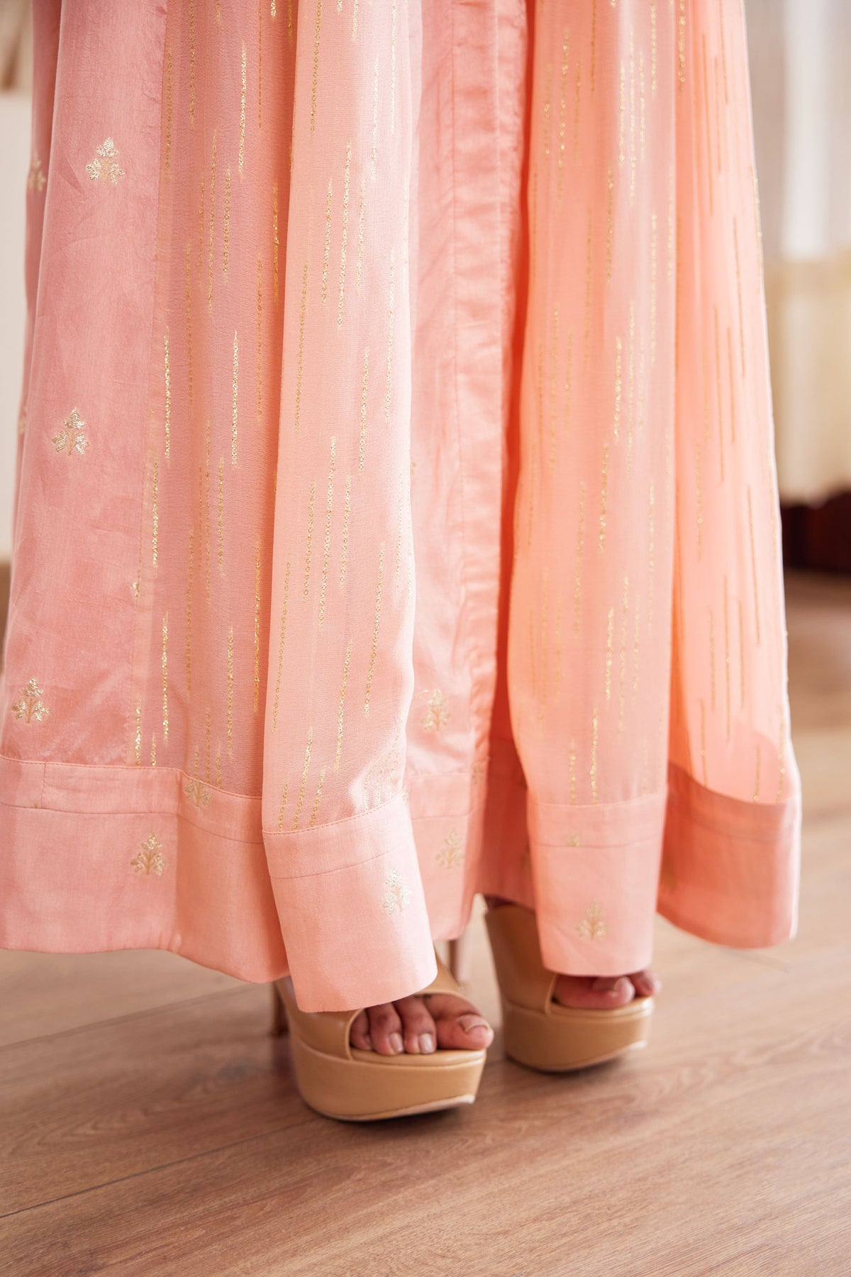 Light Pink Anarkali Set