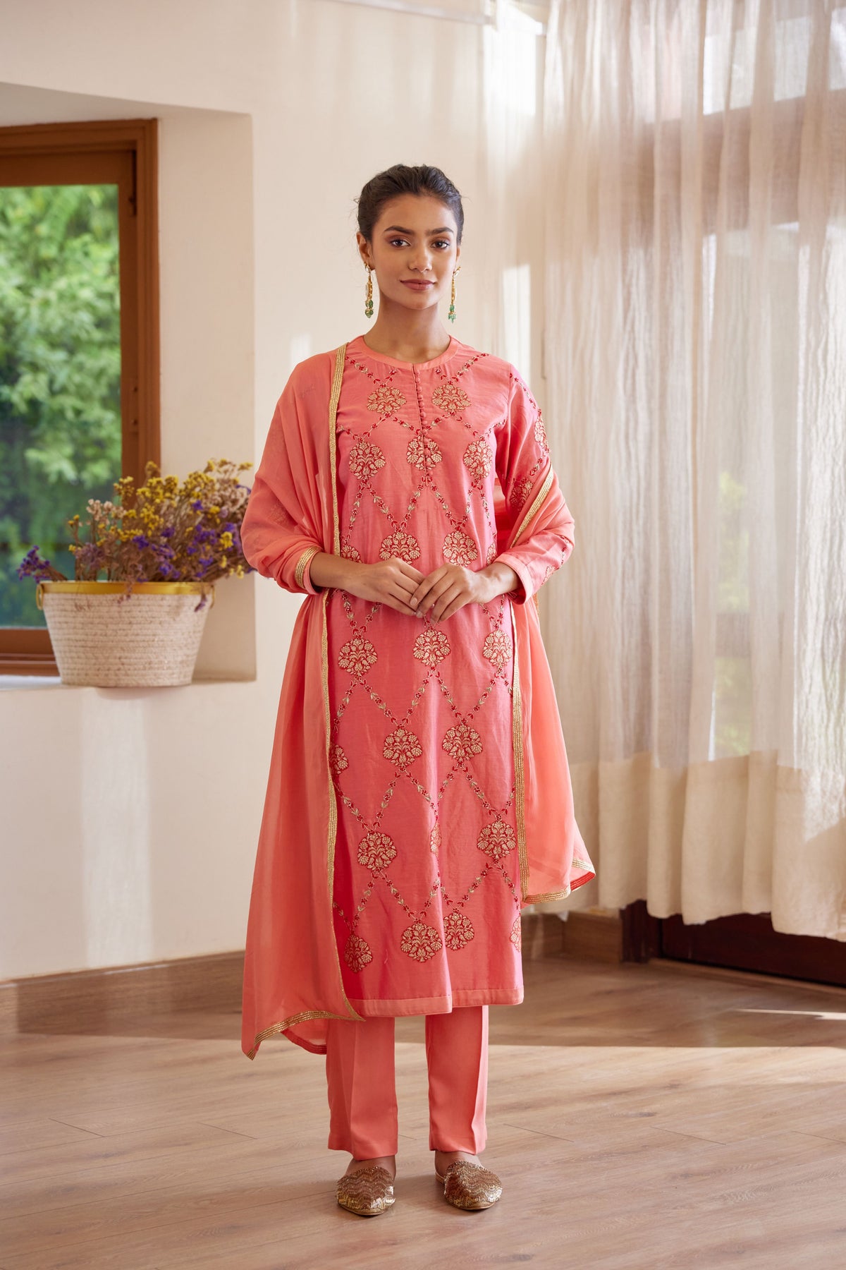 Rosepink Kurta Set