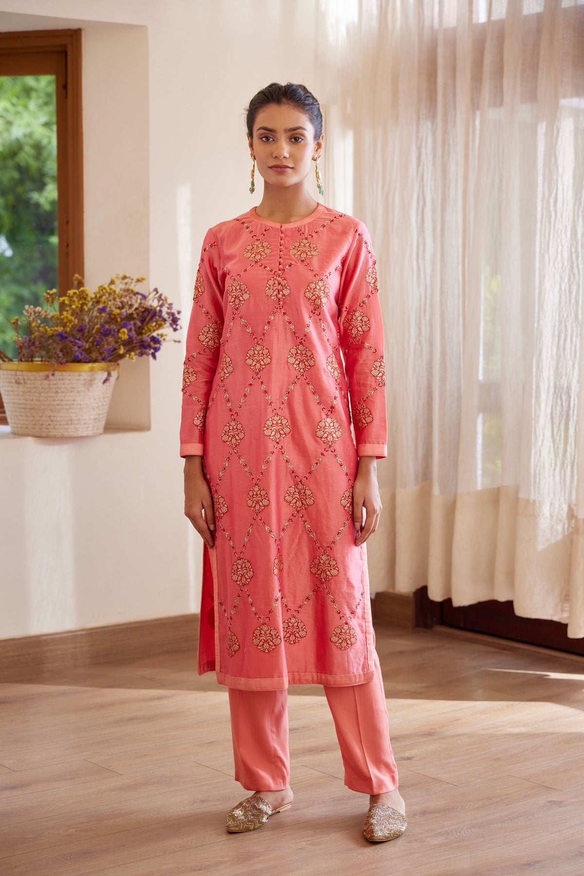 Rosepink Kurta Set