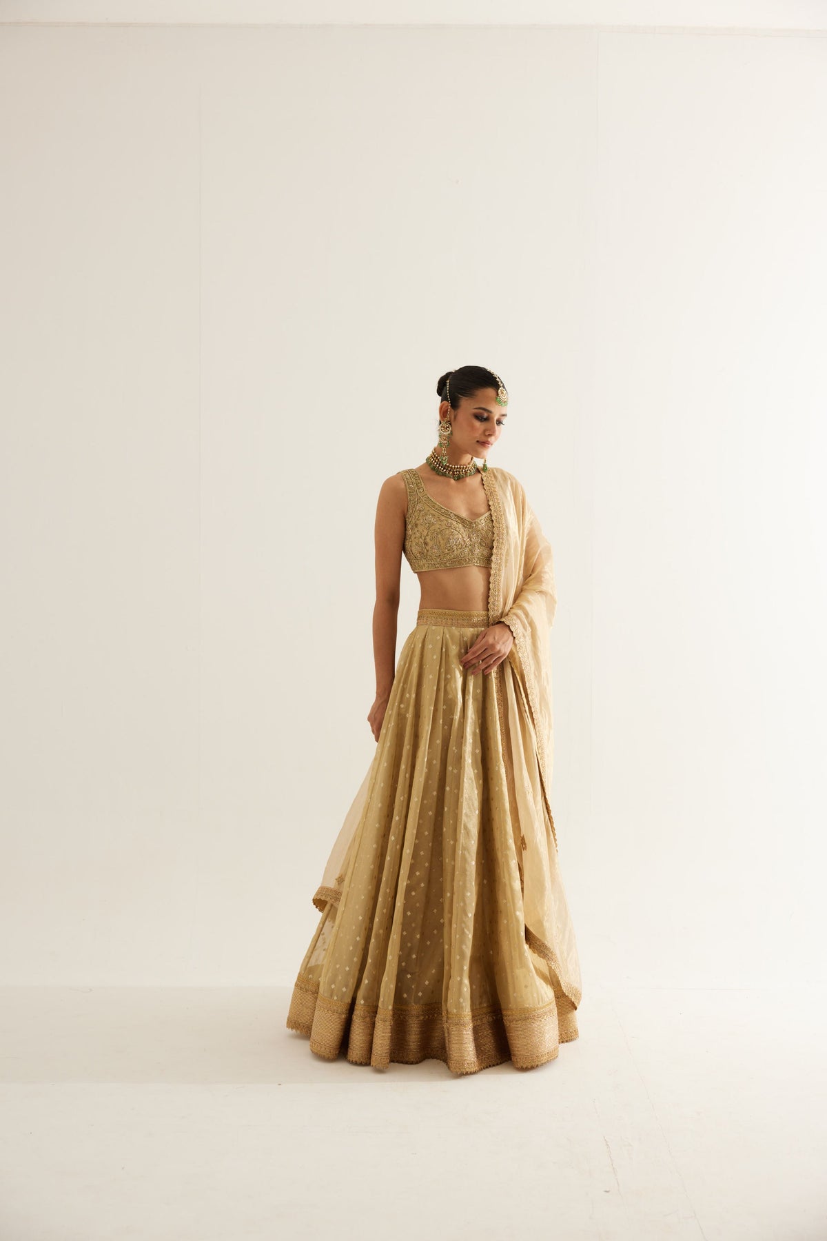 Gold Lehenga Set