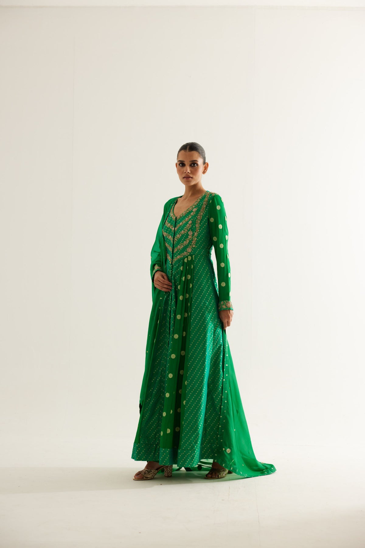 Zardozi  Anarkali Set