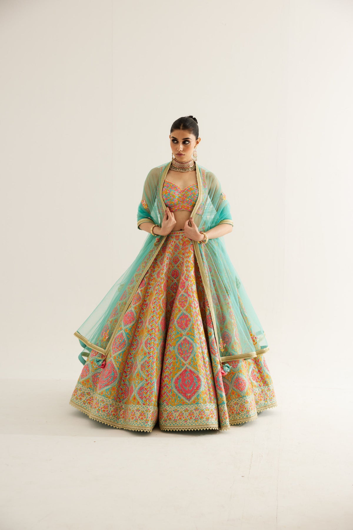 Capri Blue Lehenga Set