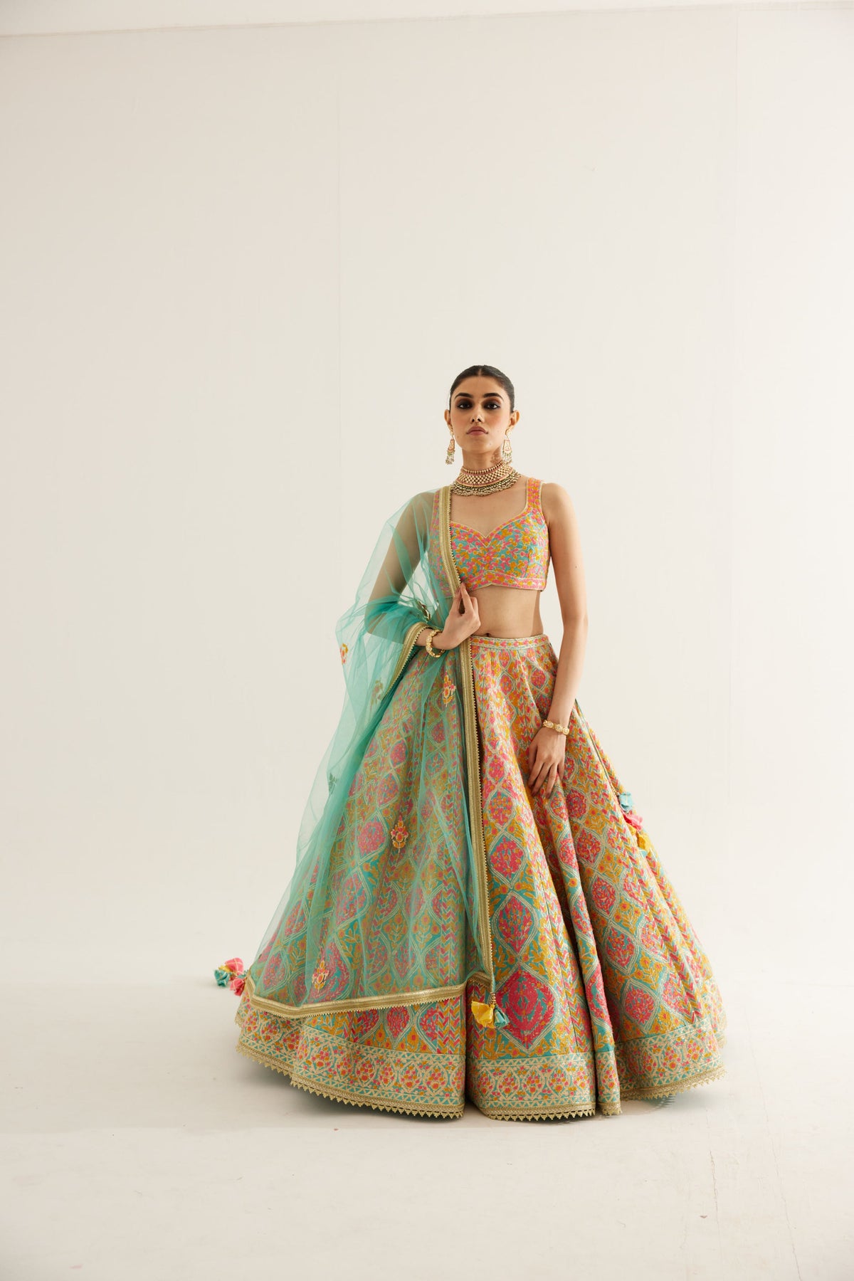 Capri Blue Lehenga Set