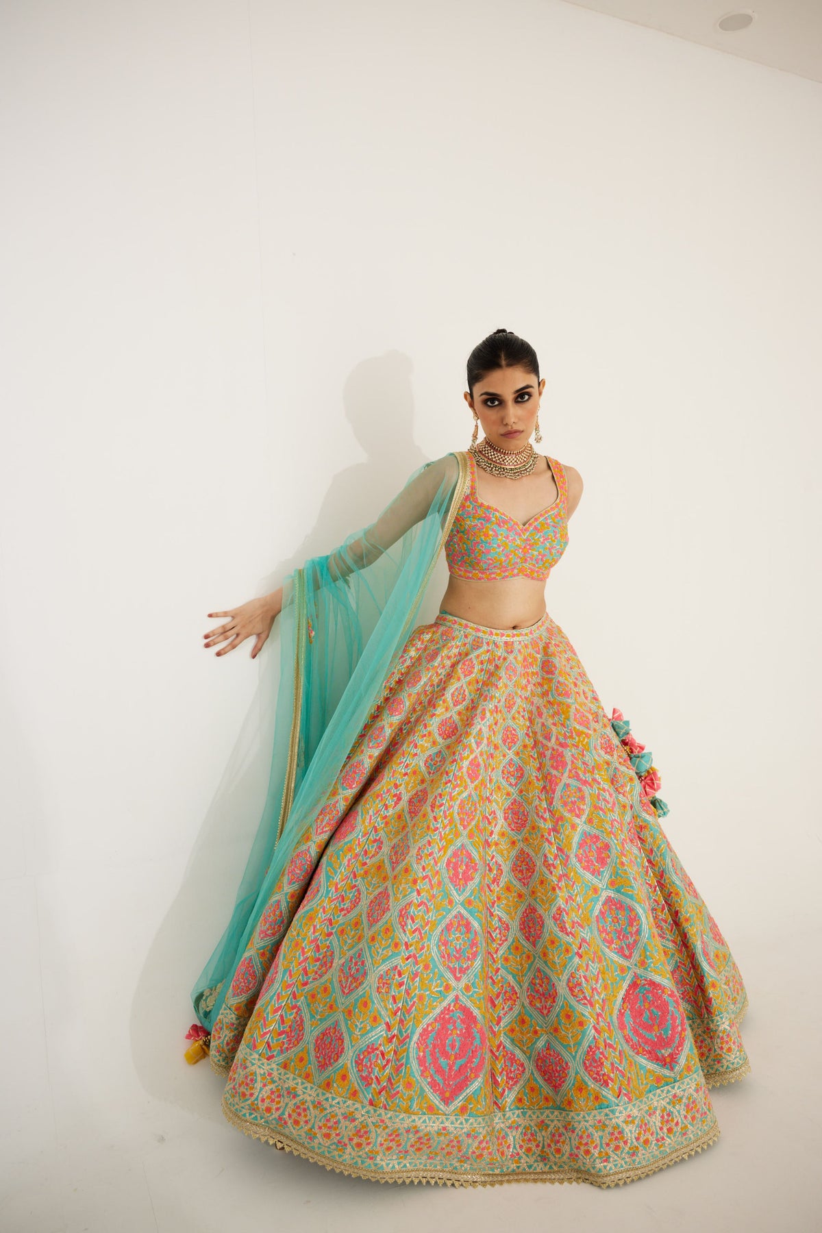 Capri Blue Lehenga Set