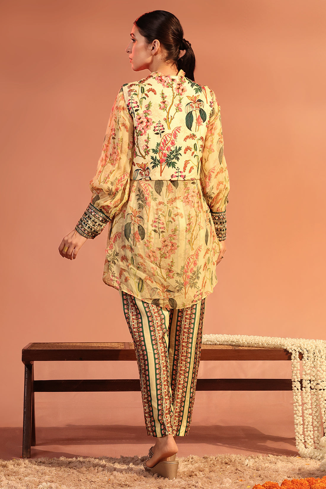 Tamaya Embroidered jacket Set