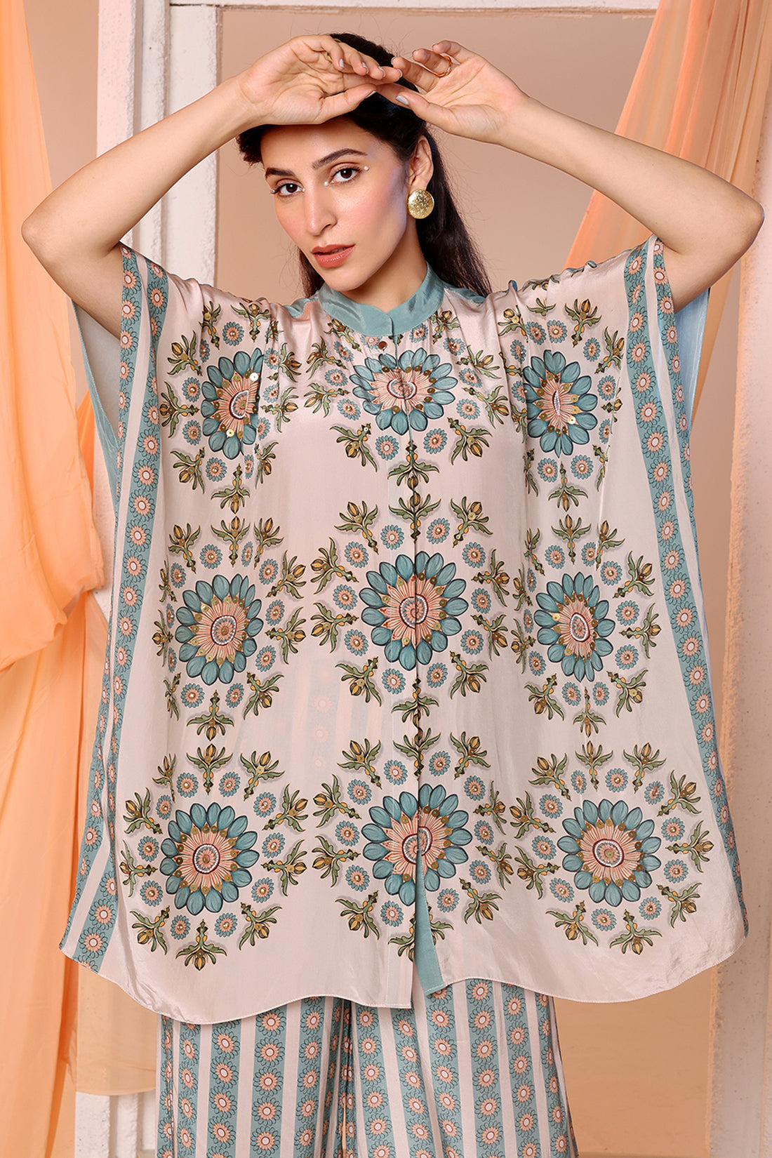 Eraya Embellished Kaftan Set