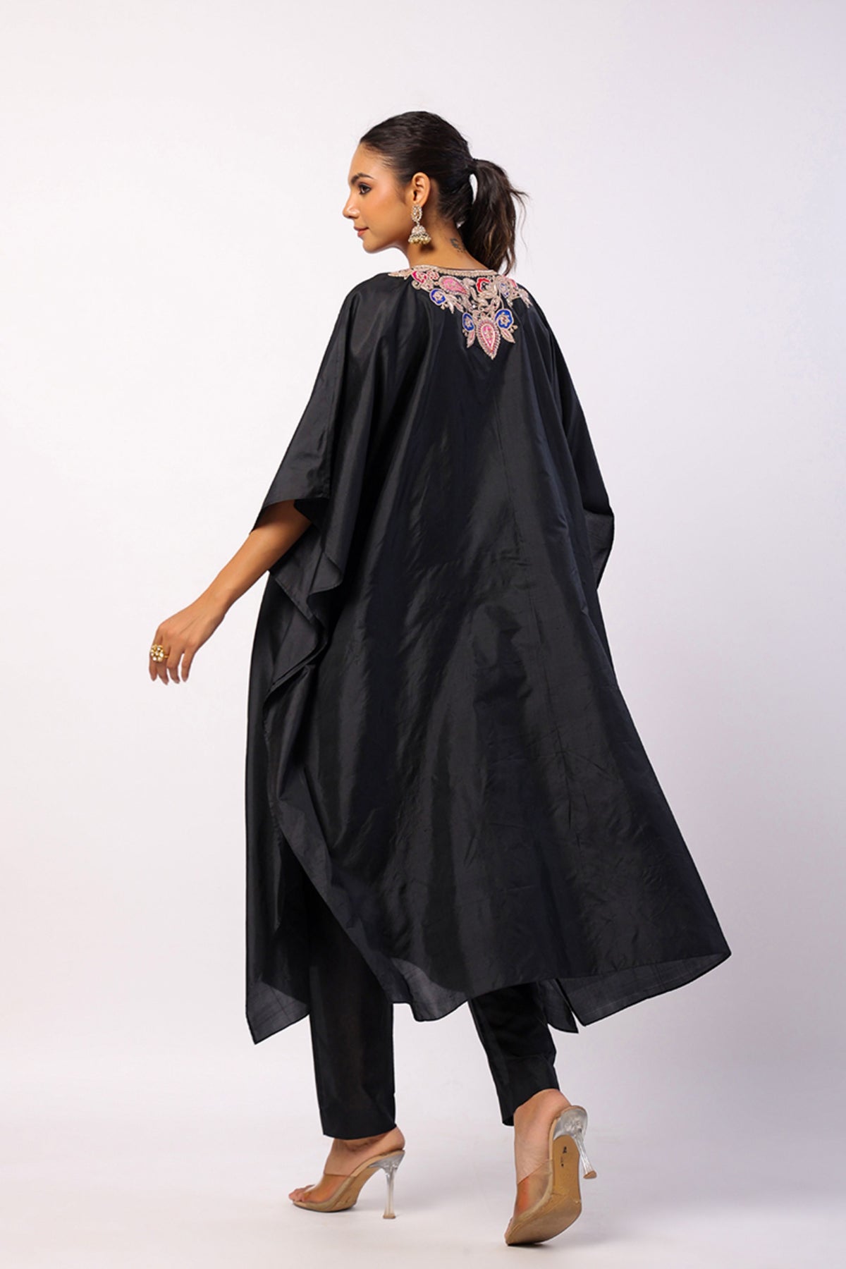 Navratan Black Kaftan Set