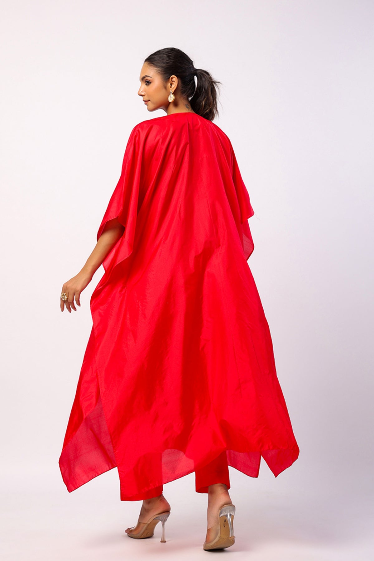 Navratan Red Kaftan Set