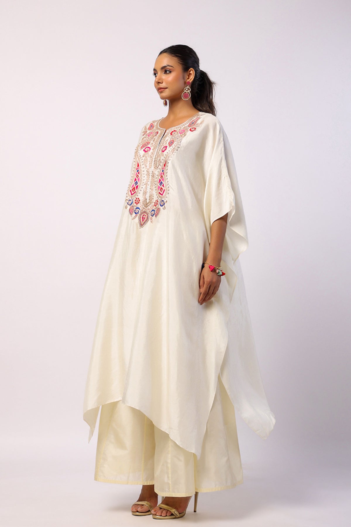 Navratan Ivory Kaftan Set