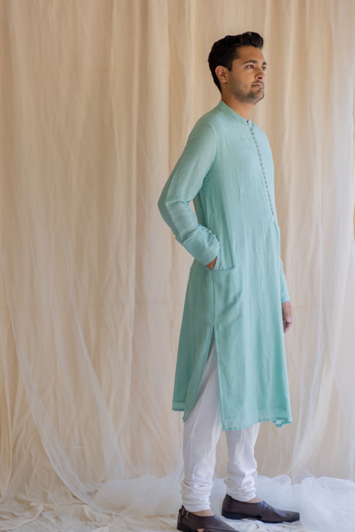 Sapphire angarkha kurta