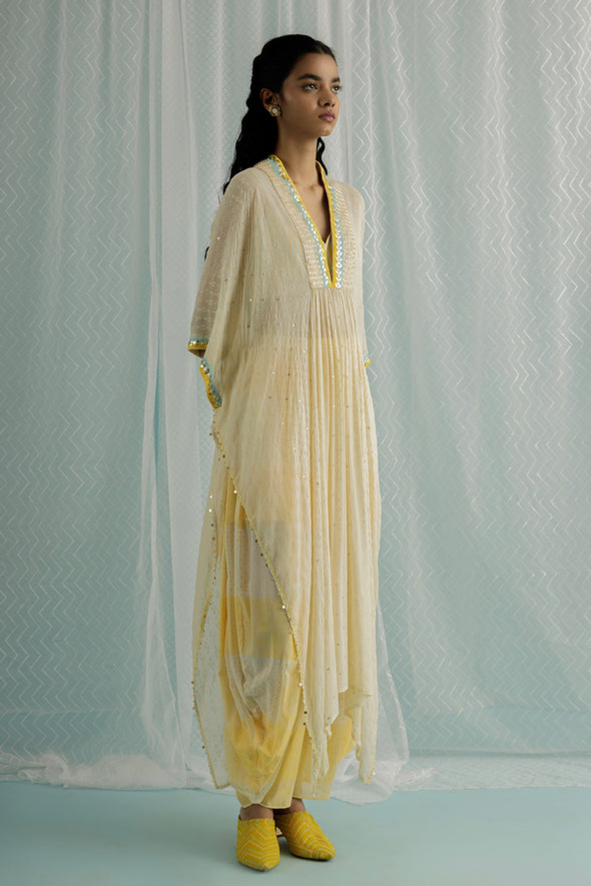 Ivory Clio Kaftan Set