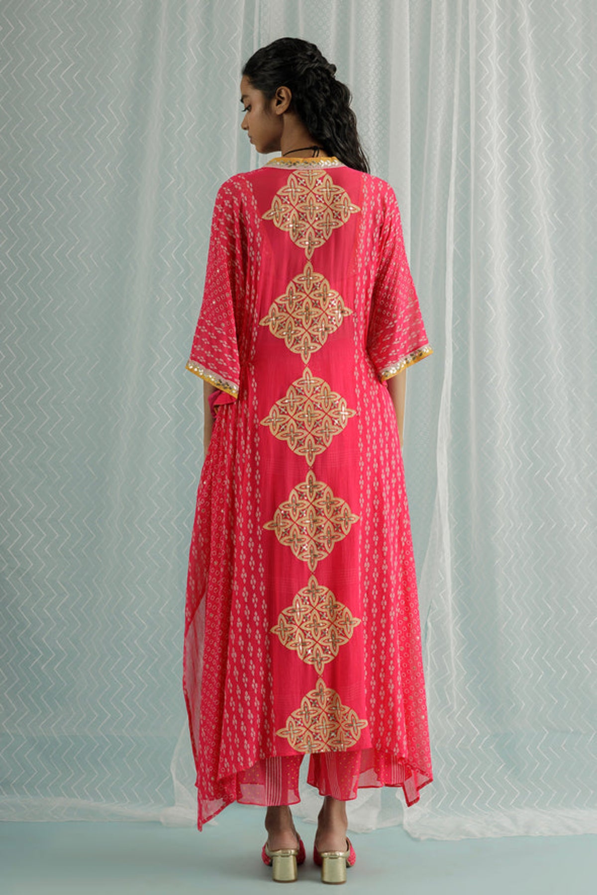 Fuschia Nino Kaftan Set